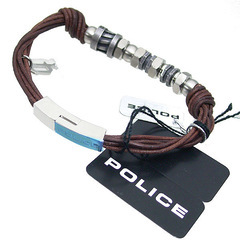 ポリス 22295BLC04 ブレスレット ブラウン  POLICE ELEMENTの画像