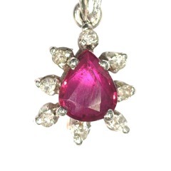 ネックレス プラチナ   Pt850 メレダイヤ入の画像