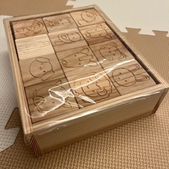 新品未使用！木製積み木の画像