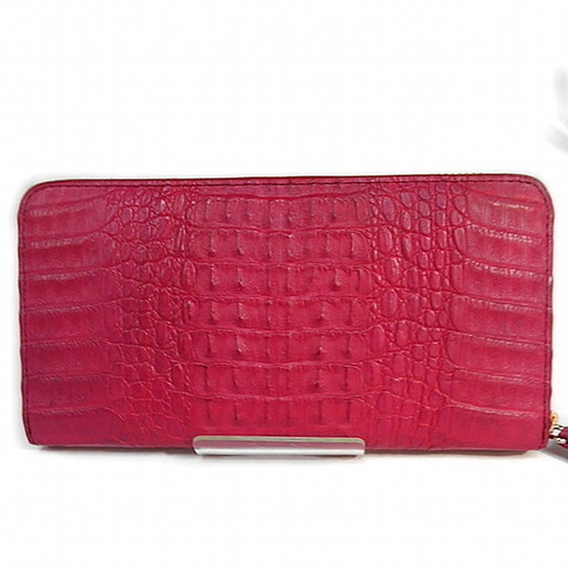 カイマン K52653 長財布 ルビー  CAIMAN マットクロコダイル  カイマン