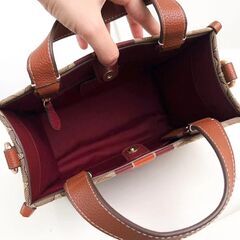 縦版 キャラメルブラウン dempsey トートバッグ field tote 22 ショッピングバッグ 帆布 手提げメッセンジャーバッグの画像