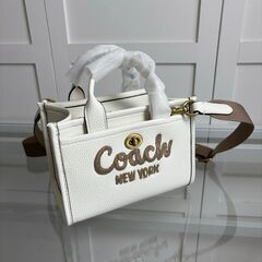[コーチ] ショルダーバッグ CARGO TOTE オフホワイト トートバッグ 刺繍 ハンドバッグの画像