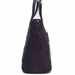 クロコダイル LB-7001 トートバッグ ヴァイオレット  CROCODILE パッチワーク 天ファスナーの画像