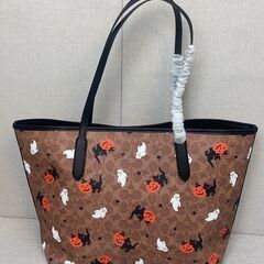 ハロウィン トートバッグ パンプキンゴースト print ショルダーバッグ 斜めがけバッグの画像