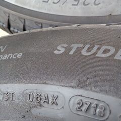 冬17インチ【富山】225/65R17 ハリアー RAV4 エクストレイル CR-V ヴァンガード 中古４本の画像