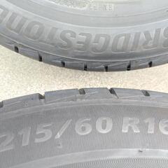 夏16インチ【富山】ブリヂストン 215/60R16 訳あり品 2022年 エスティマ クラウン マークX オデッセイ ヴェゼル 中古４本の画像