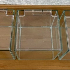 ガラス水槽 キューブ12cm 水槽 小型水槽の画像