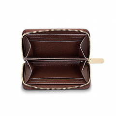 ルイヴィトン N63070 コインケース ブラウン  LOUIS VUITTON ジッピー・コイン パース ダミエの画像
