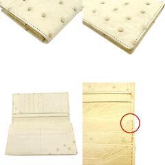 オーストリッチ OF-10109 長財布 アイボリー  ostrich  未使用品の画像