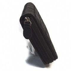 クロコダイル S-541 長財布 ニコチン  CROCODILE バッチワーク マットの画像