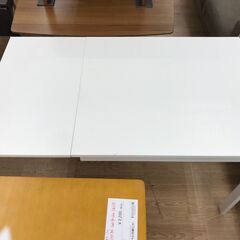 ★リユースのサカイ春日部店★KJ11623  拡張テーブル ホワイト H74×W80-120×D70 クリーニング済みの画像