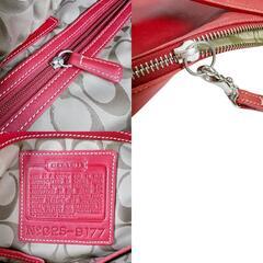 コーチ 9177 ショルダーバッグ レッド  COACH 斜めがけ タッセルの画像