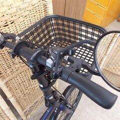 折りたたみ自転車 20インチ YEAH PICKUP 外装6段 ブルー カゴ ミラー リアキャリア付き 自転車 札幌 西野店の画像