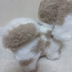 値下げ、犬の親子置物＆しっぽを振りながら歩く犬セットの画像