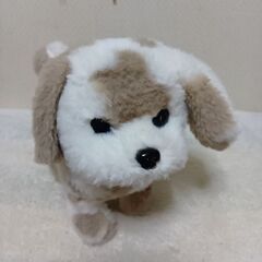 値下げ、犬の親子置物＆しっぽを振りながら歩く犬セットの画像