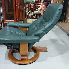 EKORNES｜エコーネス｜コンサル｜本革｜オットマン付｜ストレスレスチェア｜Mサイズの画像