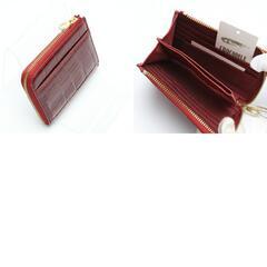 クロコダイル KS-606 コインケース ルビー  CROCODILE L字ファスナー HENG LONG ヘンローンの画像