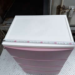 ピンク色　可愛い　収納ケース　収納家具の画像