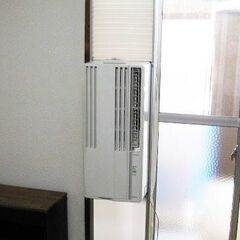 コロナ ウインドウエアコン CW-1615 よく冷えます テラス窓用取付枠付き！の画像
