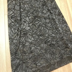 ブラック黒ノースリーブひざ丈ワンピース　礼服　レトロの画像