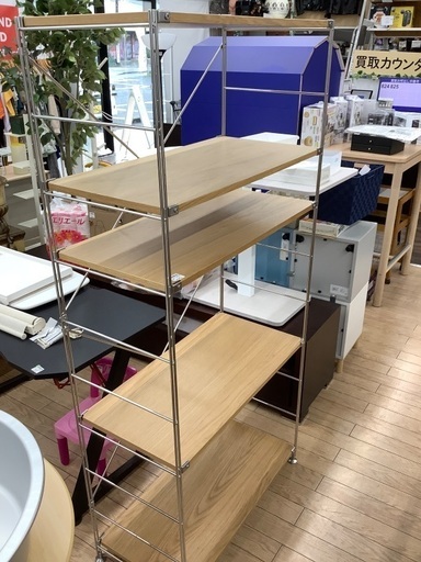 ステンレスユニットシェルフ　無印良品