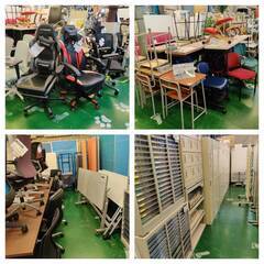 【愛品倶楽部柏店】折りたたみ3連パーテーション W900mm×3枚 各所キズ・凹み多しの画像