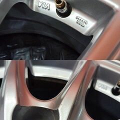 BS BRIDGESTONE ECO FORME エコフォルム 社外ホイール 16インチ 4本 6.5J5HPCD114.3+39 トヨタ純正ナット必須　(VHD518)の画像