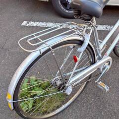 BRIDGESTONE 自転車 singlestar 27インチ 3段変速 シルバーの画像