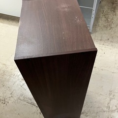 I2509-071 3段カラーボックス ブラウン キズ汚れ有り 現状お渡しの画像