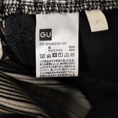 GU シェフパンツ グレーチェック メンズ Lサイズの画像