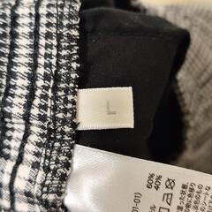 GU シェフパンツ グレーチェック メンズ Lサイズの画像