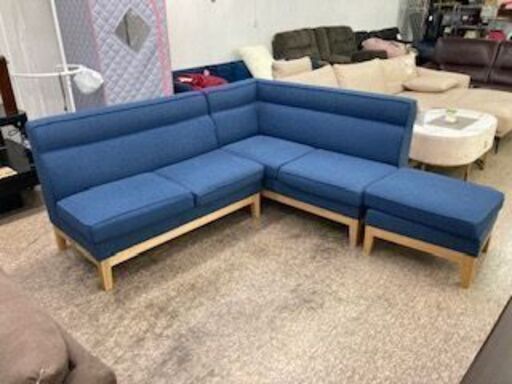 ID:651159 コーナーソファー ※シミあり
