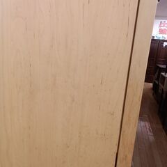 ★リユースのサカイつくば店★TK6398  扉付収納ラック ナチュラル H190×D40×W80.5 クリーニング済みTKKAGU の画像