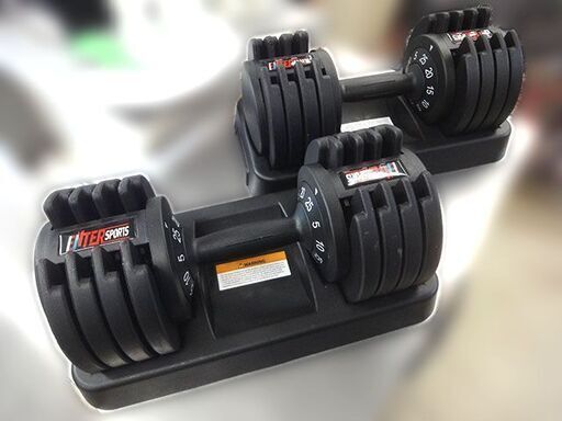 【自社配送は札幌市内限定】◆ENTER SPORTS/エンタースポーツ 可変式ダンベル 最大25kg ダイヤル式◆筋トレ/ウェイトトレーニング/ボディメイク