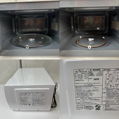 I504 🌈 2023年製の美品♪ SHARP 電子レンジ（650Ｗ） ⭐ 動作確認済 ⭐ クリーニング済の画像