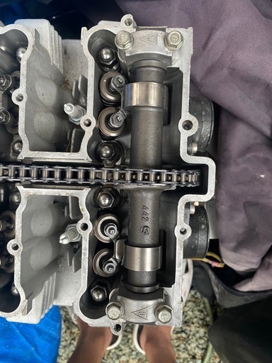 GSX400E 国内　1型GS40X-10 エンジン　ストック　クランキング確認 GSX400E 国内1型GS40X-10 エンジンストッククランキング確認 (バブ