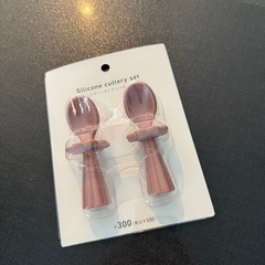 【新品・未開封】シリコーンカトラリーセット　スリーコインズの画像