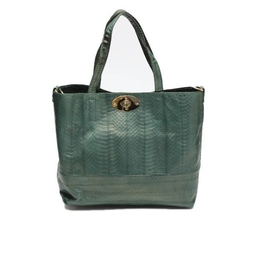 スネーク 14678A トートバッグ グリーン  SNAKE 2WAY 高級革