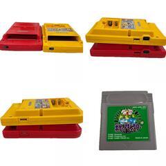 186000 ジャンク品 Nintendo 任天堂 ニンテンドウ GAME BOY Pocket ゲームボーイ ポケット MGB-001  イエロー　レッド 2点まとめ売り [250408HM060008]の画像
