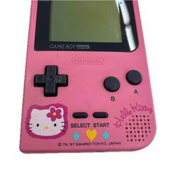 186000 ジャンク品 Nintendo 任天堂 ニンテンドウ GAME BOY Pocket ゲームボーイ ポケット MGB-001  ピンク　ハローキティ　 [1000025370217]の画像