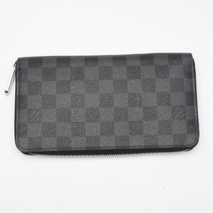 ルイヴィトン N63077 長財布 ブラック  LOUIS VUITTON ジッピーオーガナイザー ダミエ グラフィットの画像