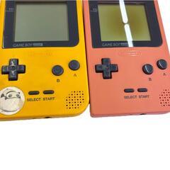 186000 ジャンク品 Nintendo 任天堂 ニンテンドウ GAME BOY Pocket ゲームボーイ ポケット MGB-001  イエロー　ピンク 2点まとめ売り [241202HM270185]の画像