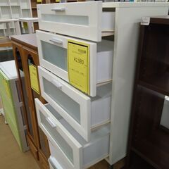 リユースのサカイ浦和店 【E317】★コンパクトチェスト 4段 ホワイトの画像