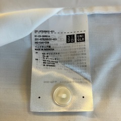 K2509-054  UNIQLO カッターシャツ レディース Lサイズ 汚れ有りの画像