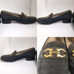サルヴァトーレフェラガモ  パンプス   Salvatore Ferragamo スウェード フェラガモの画像