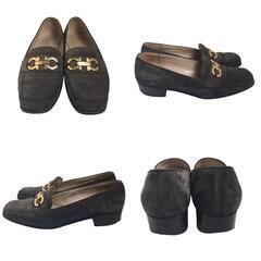 サルヴァトーレフェラガモ  パンプス   Salvatore Ferragamo スウェード フェラガモの画像