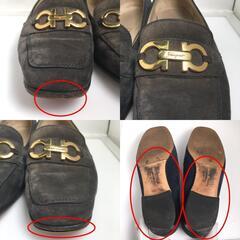 サルヴァトーレフェラガモ  パンプス   Salvatore Ferragamo スウェード フェラガモの画像