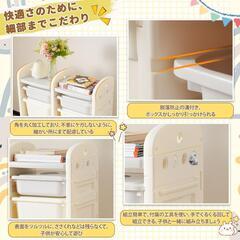 送料込み❣ 新品未使用 おもちゃ 収納 ラック 大容量 おもちゃ箱 おもちゃ収納 ボックス 絵本棚 子供部屋 836562の画像