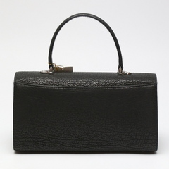 シャークスキン SY-40 ハンドバッグ ブラック  Shark Skin シルバー、ゴールド金具 リバーシブル シャークの画像