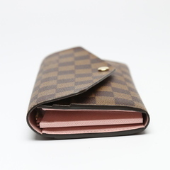 ルイヴィトン N60114 長財布 ブラウン×ピンク  LOUIS VUITTON ローズ・バレリーヌ ダミエの画像